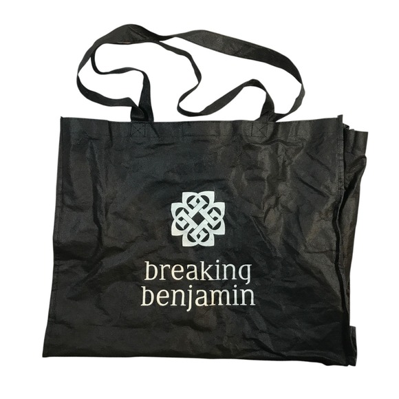 Handbags - Breaking Benjamin Band Logo Black Duffle Tote Bag With Handles‎ 20"X16"X5.5"